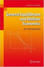 Cover of: General Equilibrium and Welfare Economics: An Introduction