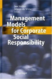 Cover of: Management Models for Corporate Social Responsibility by 