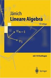 Cover of: Lineare Algebra (Springer-Lehrbuch) by Klaus Jänich