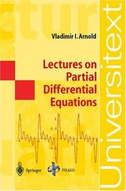 Cover of: Lectures on Partial Differential Equations (Universitext) by Vladimir I. Arnold