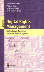Cover of: Digital Rights Management by 