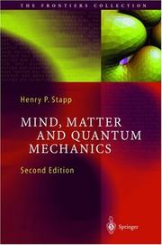 Cover of: Mind, matter, and quantum mechanics