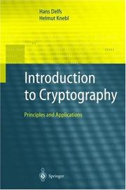 Cover of: Introduction to cryptography: principles and applications