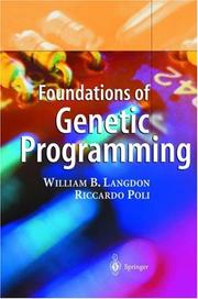 Foundations of genetic programming by William B. Langdon, Riccardo Poli