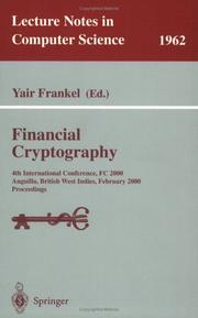 Cover of: Financial Cryptography by Yair Frankel