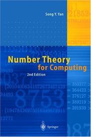 Cover of: Number theory for computing by Song Y. Yan