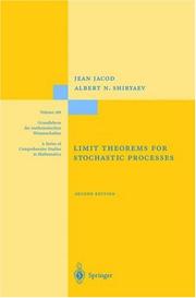 Cover of: Limit theorems for stochastic processes by Jean Jacod