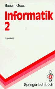 Cover of: Informatik 2: Eine einführende Übersicht (Springer-Lehrbuch)