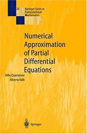 Cover of: Numerical approximation of partial differential equations