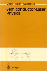 Cover of: Semiconductor-laser physics by W. W. Chow