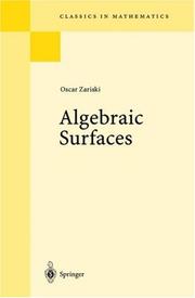 Cover of: Algebraic surfaces