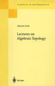 Cover of: Lectures on algebraic topology by A. Dold, A. Dold