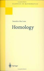 Cover of: Homology (Classics in Mathematics)