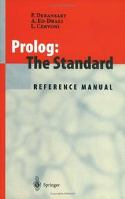 Cover of: Prolog: The Standard by Pierre Deransart, AbdelAli Ed-Dbali, Laurent Cervoni