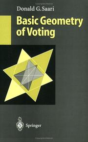 Cover of: Basic geometry of voting by D. Saari