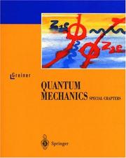 Cover of: Quantum Mechanics. Special Chapters