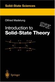 Cover of: Introduction to solid-state theory