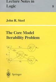 Cover of: The core model iterablility problem