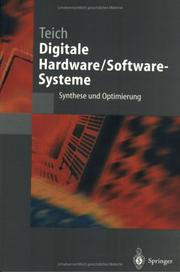 Cover of: Digitale Hardware/Software-Systeme: Synthese und Optimierung