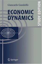 Cover of: Economic Dynamics: Study Edition (Springer Study Edition)