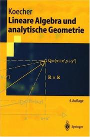 Cover of: Lineare Algebra und analytische Geometrie