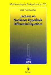 Cover of: Lectures on Nonlinear Hyperbolic Differential Equations (Mathématiques et Applications) by Lars Hörmander