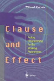 Cover of: Clause and Effect by William F. Clocksin