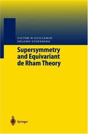 Cover of: Supersymmetry and equivariant de Rham theory