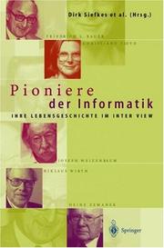 Cover of: Pioniere der Informatik: Ihre Lebensgeschichte im Interview