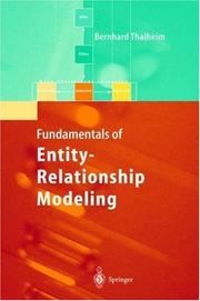 Cover of: Entity-Relationship Modeling by Bernhard Thalheim