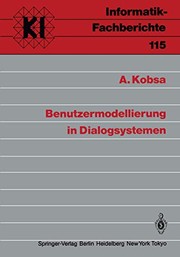Cover of: Benutzermodellierung in Dialogsystemen