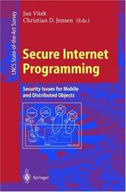 Cover of: Secure Internet Programming by 