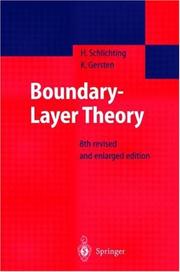 Cover of: Boundary-Layer Theory by Hermann Schlichting, Herrmann Schlichting, Klaus Gersten, E. Krause, H. Jr. Oertel, Herrmann Schlichting, Klaus Gersten