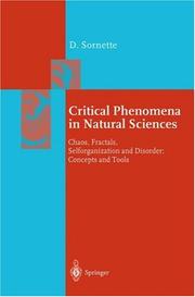 Critical phenomena in natural sciences by D. Sornette, Didier Sornette