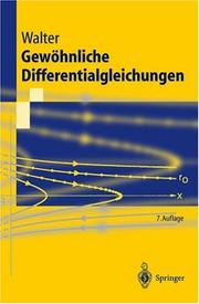 Cover of: Gewöhnliche Differentialgleichungen by Wolfgang Walter