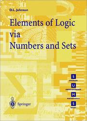 Cover of: Elements of logic via numbers and sets