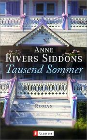 Cover of: Tausend Sommer by Anne Rivers Siddons