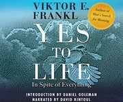 Cover of: Yes to Life by Viktor E. Frankl, David Rintoul