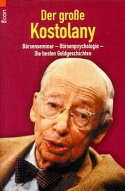 Cover of: Der große Kostolany.