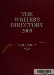 Cover of: The writers directory 2009