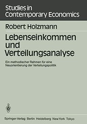 Cover of: Lebenseinkommen und Verteilungsanalyse: Ein Methodischer Rahmen für eine Neuorientierung der Verteilungspolitik