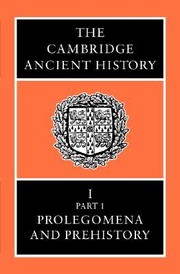 Cover of: Prolegomena and prehistory