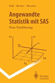 Cover of: Angewandte Statistik Mit SAS: Eine Einführung