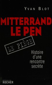 Cover of: Mitterrand, Le Pen: le piège