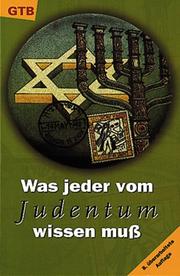 Cover of: Was jeder vom Judentum wissen muß.