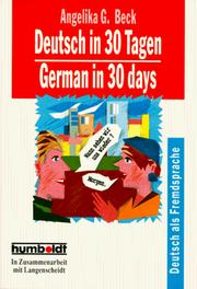 Cover of: Deutsch in 30 Tagen/German in 30 Days - Level 10