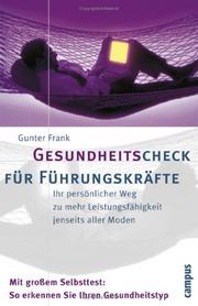 Cover of: Gesundheitscheck für Führungskräfte.