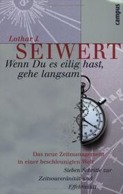 Cover of: Wenn du es eilig hast, gehe langsam. Amazon.de Sonderausgabe.