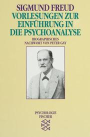 Cover of: Vorlesungen zur Einführung in die Psychoanalyse. by Sigmund Freud