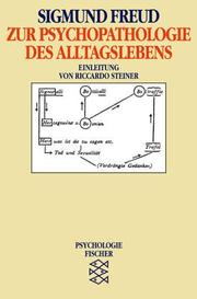 Cover of: Zur Psychopathologie des Alltagslebens. by Sigmund Freud